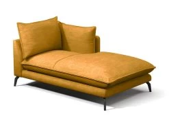 Méridienne Gauche En Tissu KESTREL - Jaune De Pascal Morabito