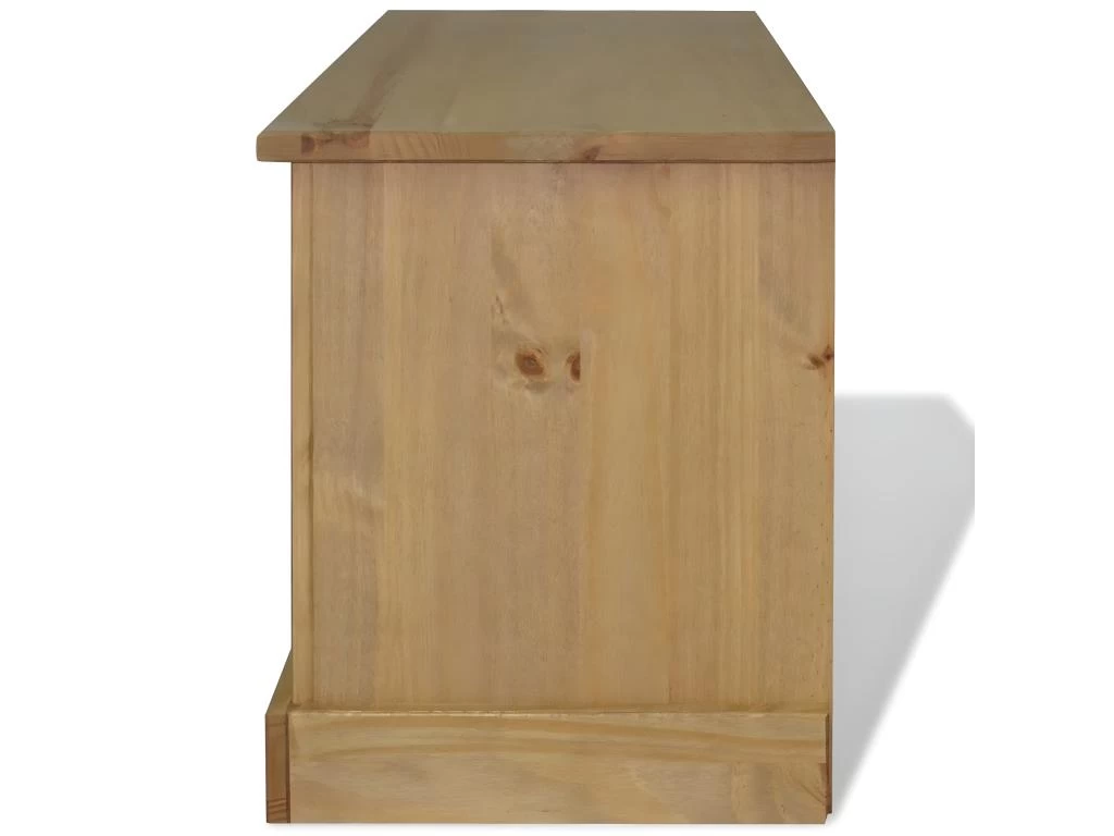 Meuble Télé Buffet Tv Télévision Design Pratique Pin Mexicain Gamme Corona 91 Cm 2502012 – Image 4