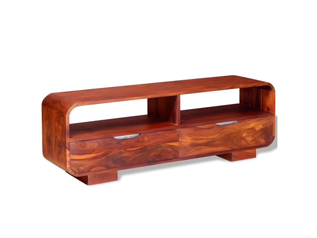 Meuble Télé Buffet Tv Télévision Design Pratique Bois Massif De Sesahm 116 Cm 2502173