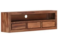 Meuble Télé Buffet Tv Télévision Design Pratique 120 Cm Bois De Sesham Solide 2502062