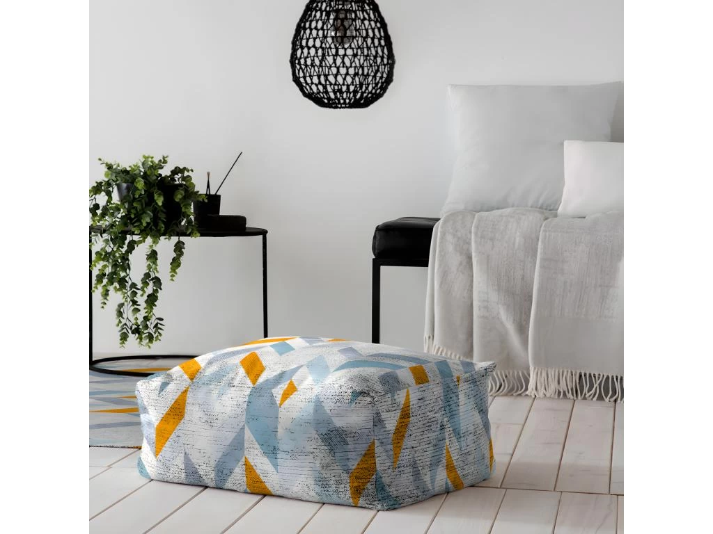 Pouf Amovible En Coton 50x50x25 Cm ENNAES – Image 2