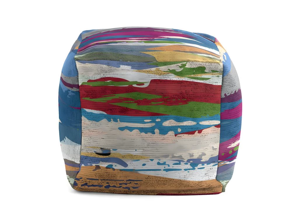 Pouf Amovible En Coton 50x50x50 Cm SERRA