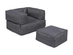 Fauteuil Enfant Extérieur + Pouf Humo 65x40x50