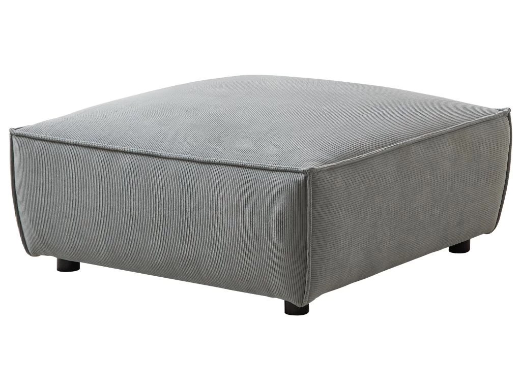 Pouf En Velours Côtelé Bleu Clair BORORE De Pascal Morabito – Image 2