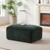 Pouf En Velours Côtelé Vert Sapin TIRONO