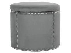 Banc & Ottomane Gris 56 X 56 X 48 Cm - Nira