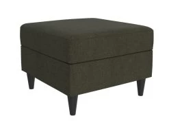 Pouf Avec Rangement En Lin Gris