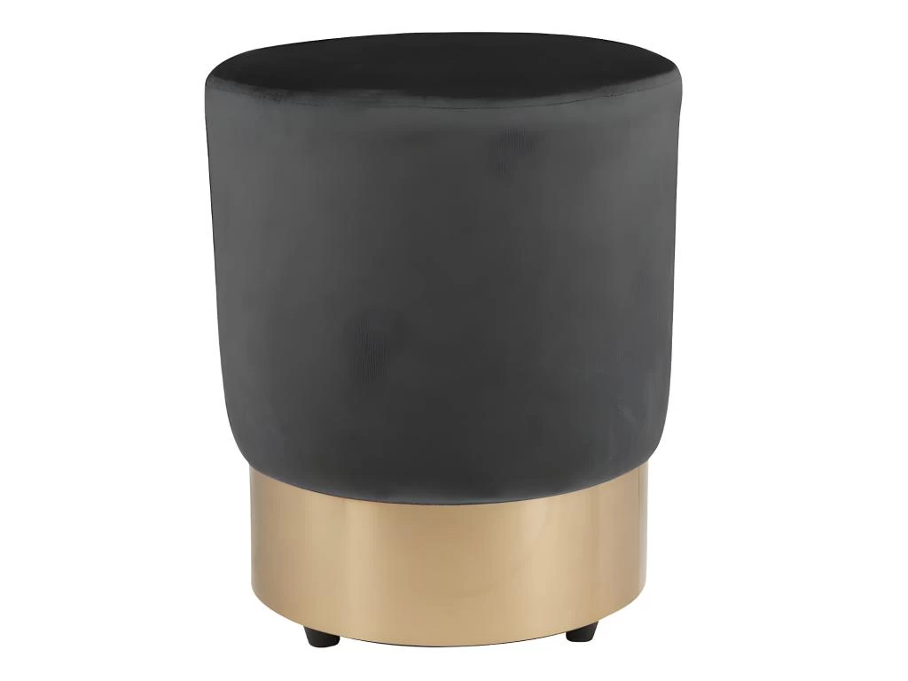 Pouf En Velours LAYAL II - Noir – Image 3