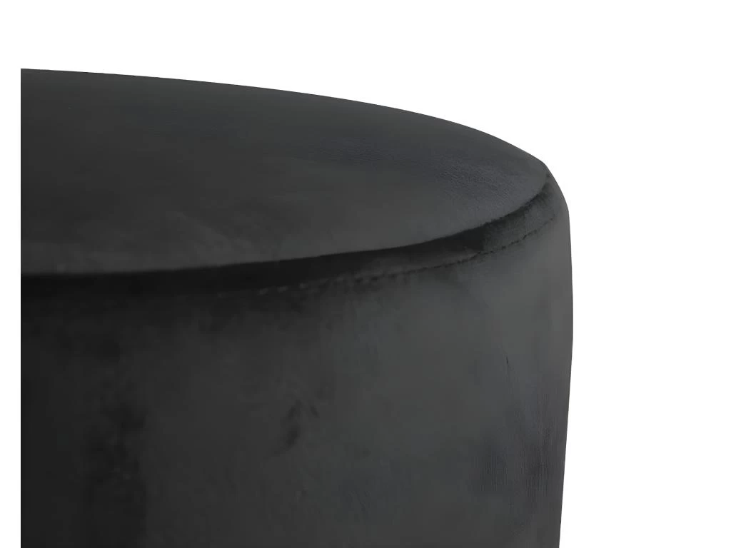 Pouf En Velours LAYAL II - Noir – Image 2
