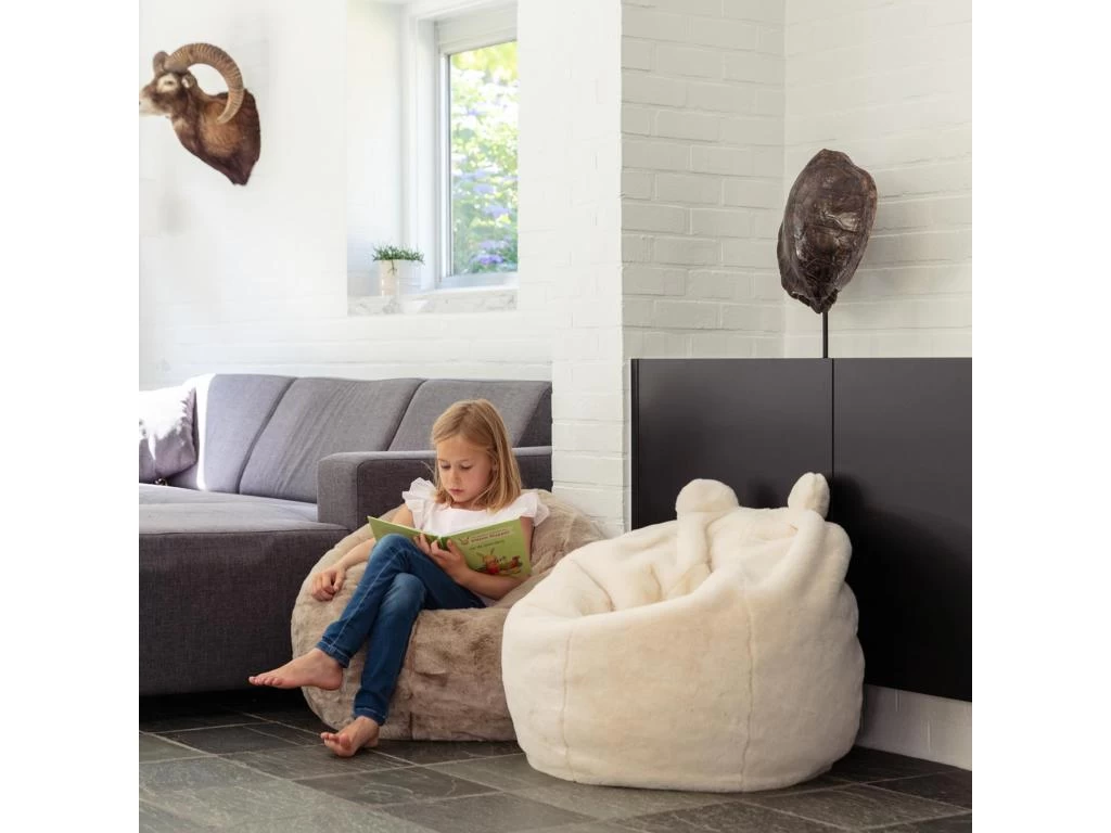 Pouf En Peluche Éléphant George Avec Remplissage – Image 2