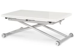 Table Basse Relevable Philadelphia Blanc Laqué