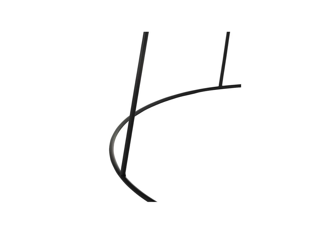 Table Basse Ovale Bois Naturel/Métal Noir - ARICA N°2 – Image 3