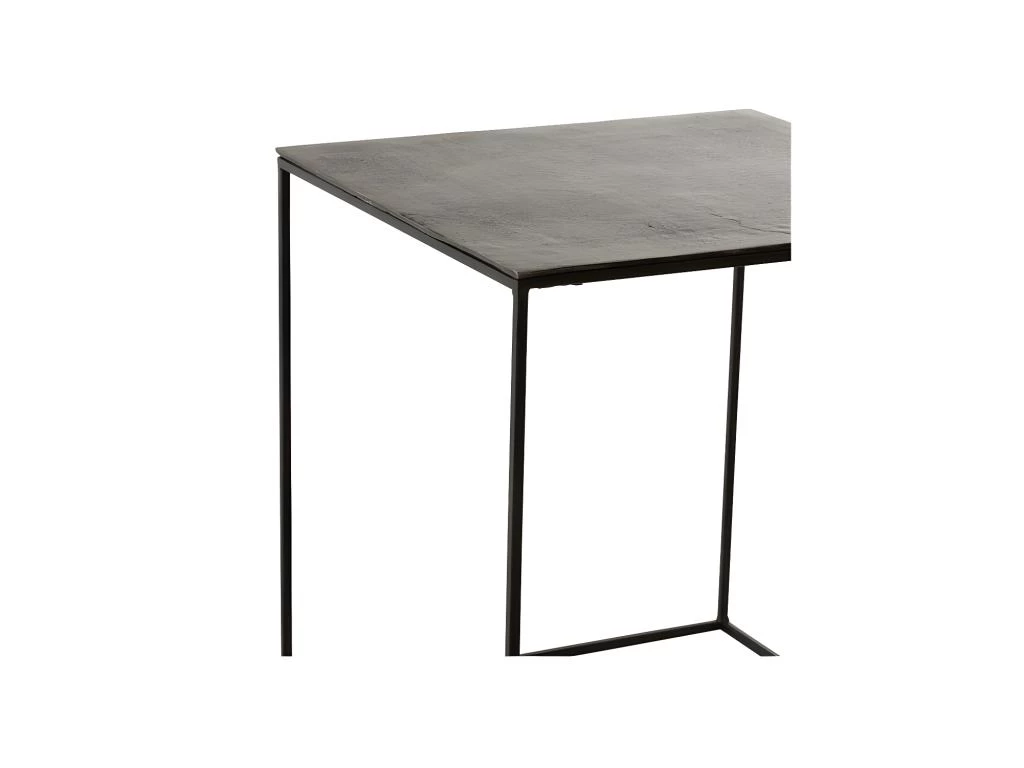 Tables Gigognes Carrées Métal Noir - ZANDVORT – Image 2