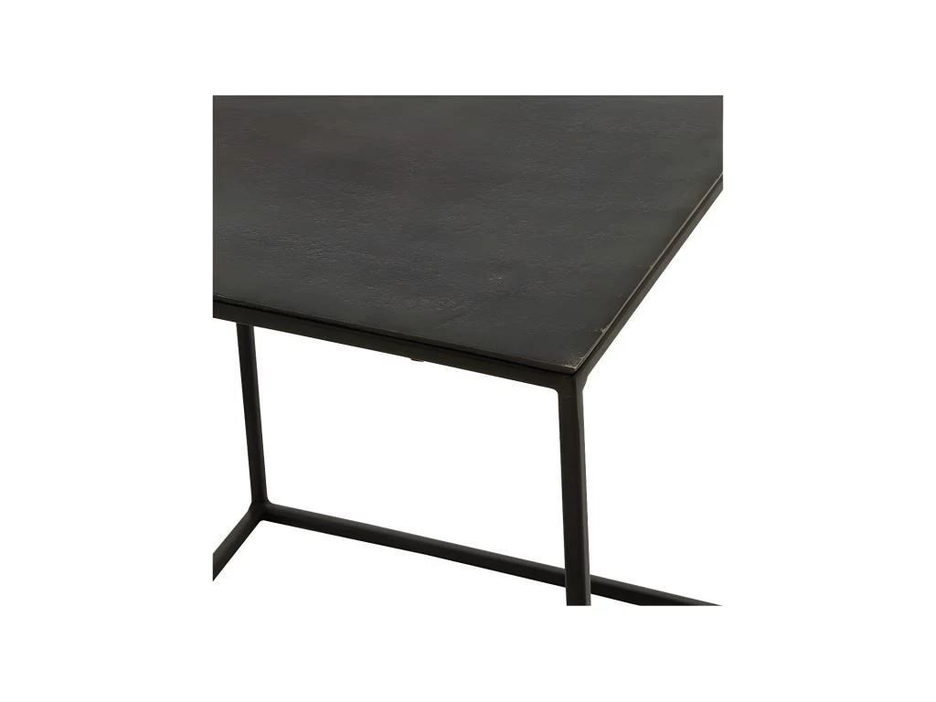 Tables Gigognes Carrées Métal Noir - ZANDVORT – Image 4
