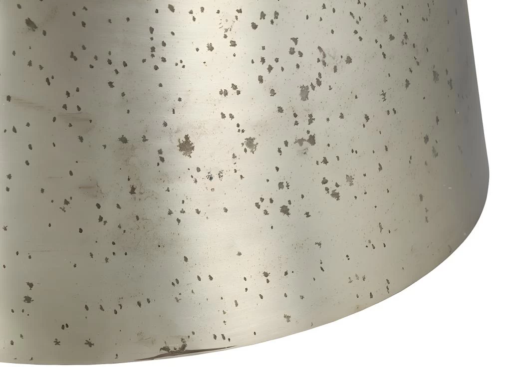 Table Basse En Verre Et Métal - Plateau Effet Miroir Vieilli - Doré - CORIANE – Image 7