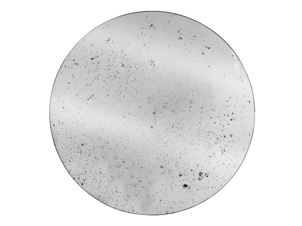 Table Basse En Verre Et Métal - Plateau Effet Miroir Vieilli - Doré - CORIANE – Image 5