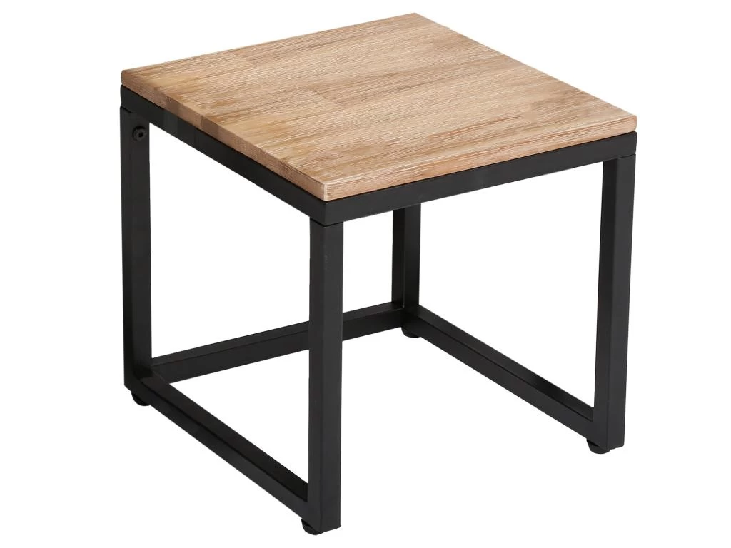 Set De 3 Tables Basses D'appoint En Métal, Dimensions: 50x50x50 Cm – Image 5