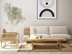 Table Basse En Teck - Coloris : Naturel - LENIDA