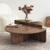Lot De 2 Tables Basses - Coloris : Naturel - ALOEVA