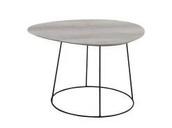 Table D'Appoint Design "Gigogne Ovale" 69cm Naturel