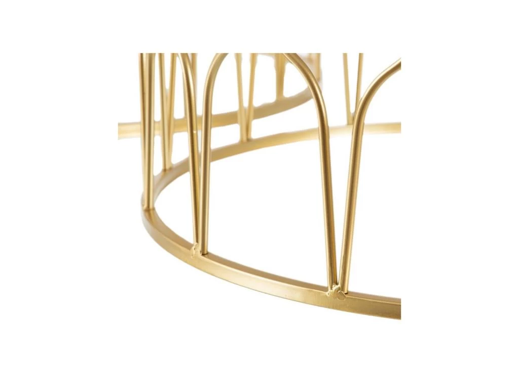 Tables Basses Gigognes Marbre Blanc/Doré - AMILI – Image 6