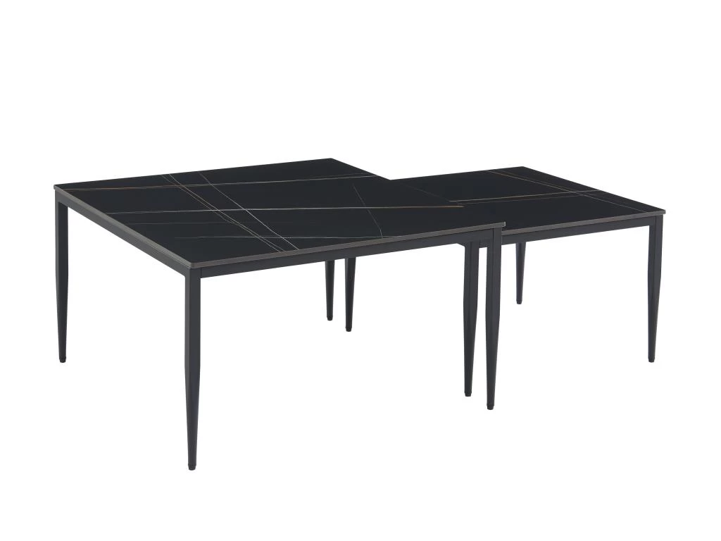 Table Basse En Céramique Et Métal - Noir Et Doré - SUZETE De Pascal MORABITO – Image 5