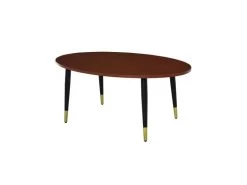 Table Basse Ovale ROCHEFORT Marron