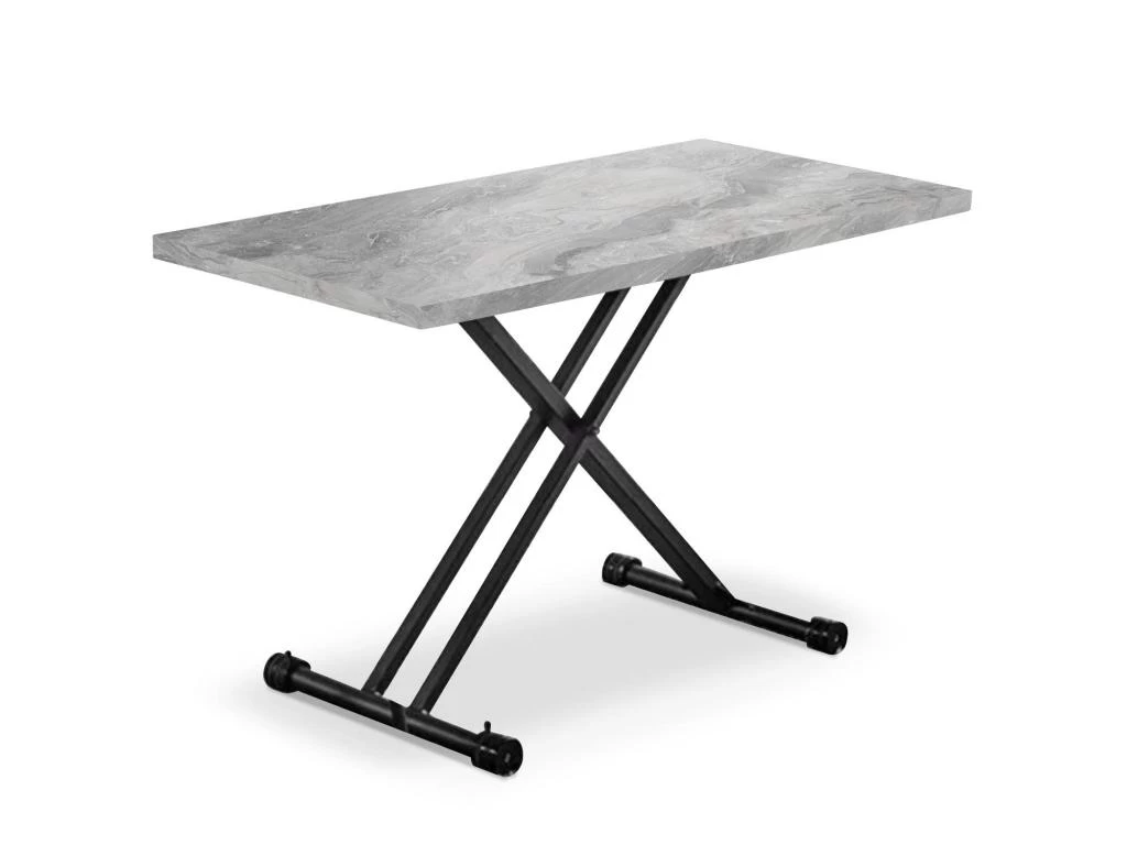 Table Basse Relevable Duke Effet Marbre Gris