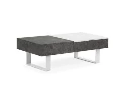 Table Basse Relevable Polly Effet Béton