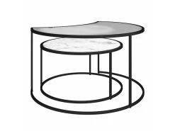 Phases De Lune Nesting C. Tables. Marbre BlancVerre
