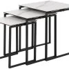Kamma Ensemble De 3 Tables Gigognes, Blanc.