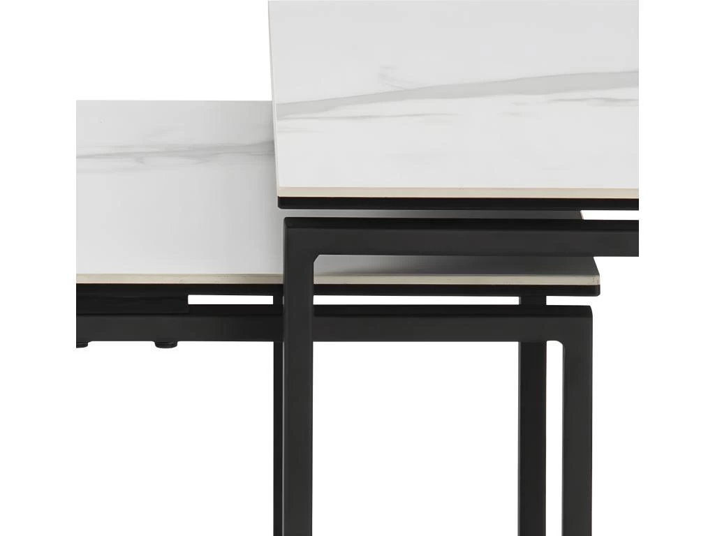 Kamma Ensemble De 3 Tables Gigognes, Blanc. – Image 6
