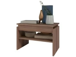 Table Basse Rectangle 2 Niches Châtaignier 54 Cm