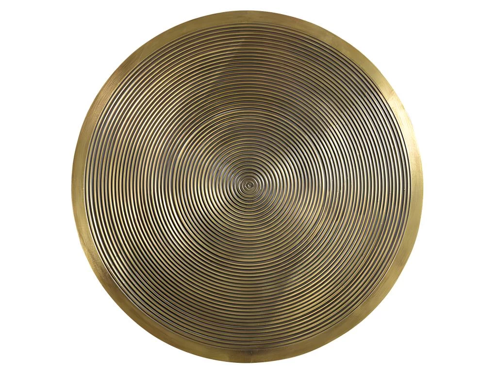 Tables Basses Gigognes CANDEUR - Motifs Sculptés - Acier - Coloris : Doré, Argent, Cuivre – Image 8