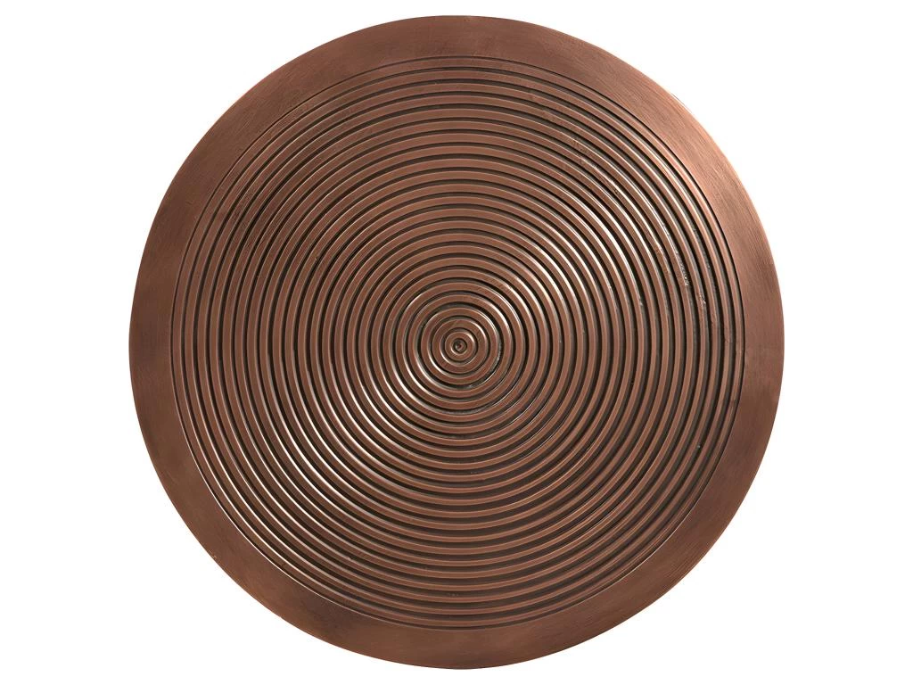 Tables Basses Gigognes CANDEUR - Motifs Sculptés - Acier - Coloris : Doré, Argent, Cuivre – Image 10