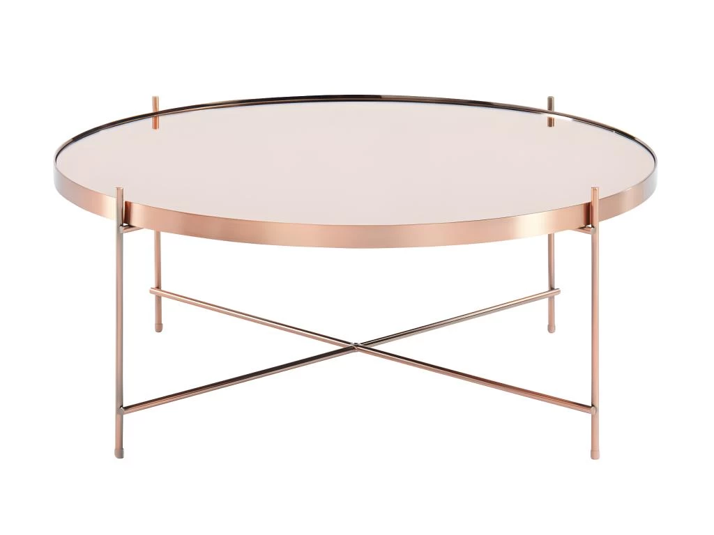 Table Basse MARCIA - Miroir & Métal - Cuivré – Image 2