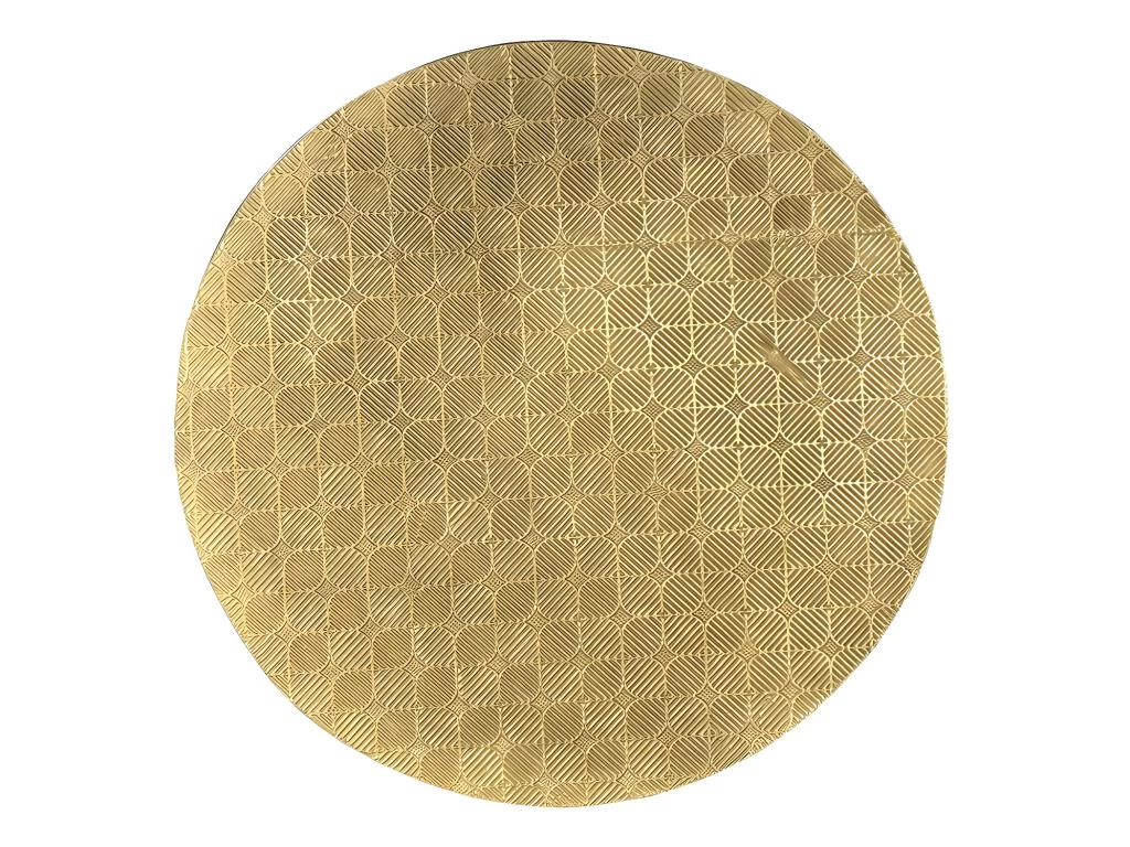 Tables Basses Gigognes BELAMI - Motifs Sculptés - Métal - Coloris : Doré Et Pieds Noirs – Image 2