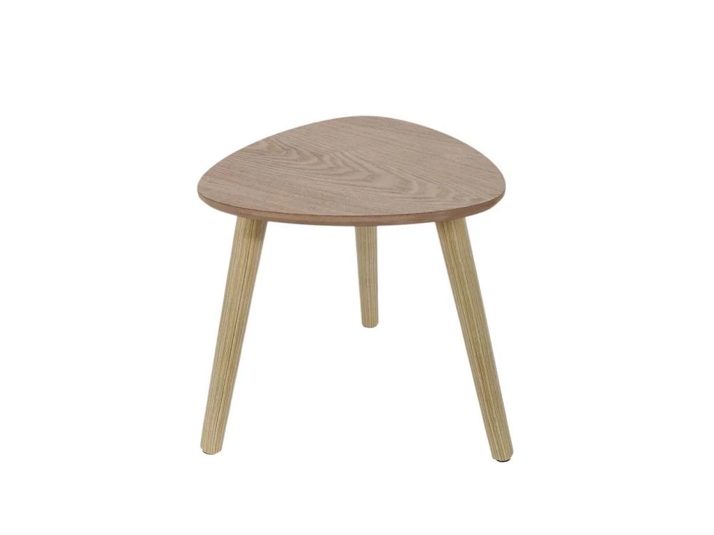 BRUNA - Lot De 2 Tables Gigognes Triangulaires Effet Bois – Image 4