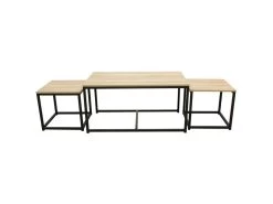 CYBELE - Lot De 3 Tables Basses Gigognes