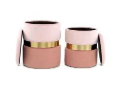 Poufs Rangement Gigognes Zora 125 (lot De 2)