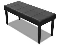 Banc Banquette Pouf 106 Cm Noir Salon Salle à Manger Chambre 3002011