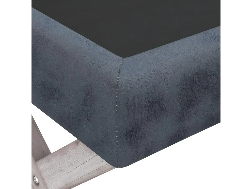 Tabouret De Rangement 45 X 45 X 49 Cm Velours Gris Foncé 02_0010869 – Image 4